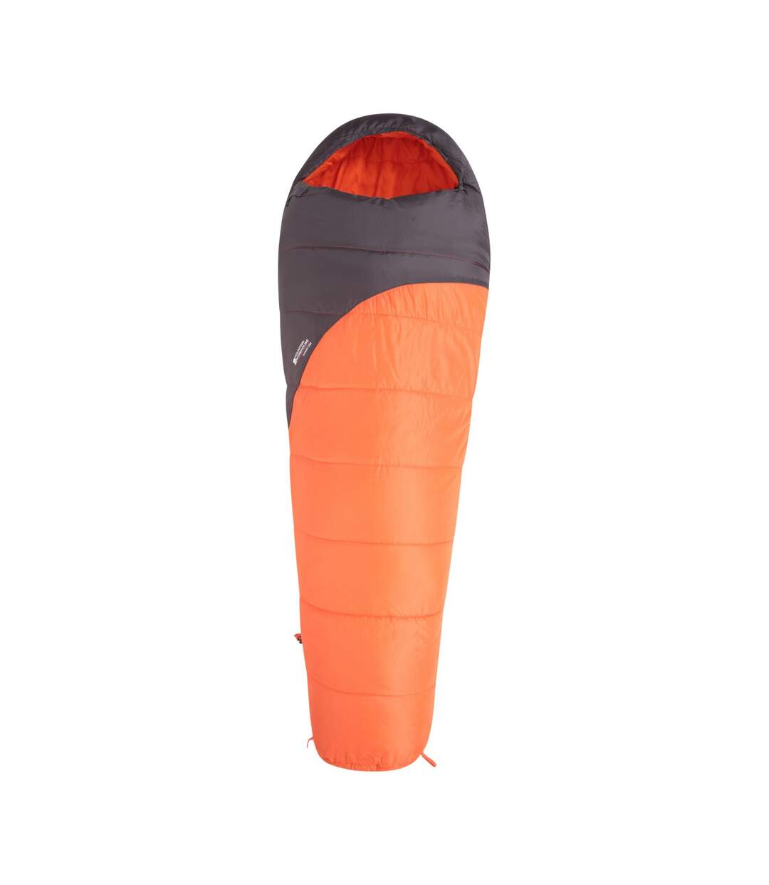 Unisex adult summit 250 right zip winter mummy sleeping bag one size orange Mountain Warehouse-1