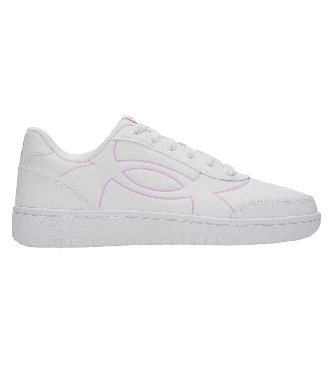 Womens/ladies Motion Trainers White Pink Under Armour-1