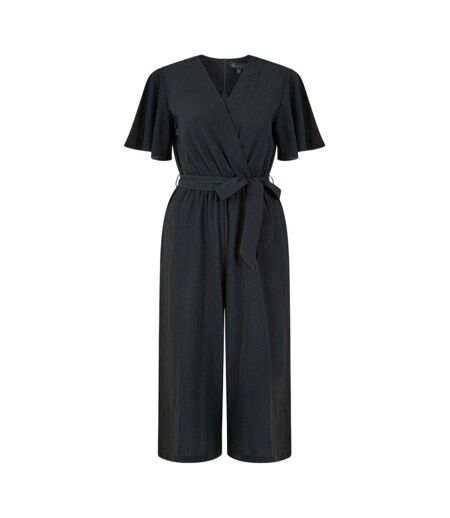 Combinaison Manches Style Ange Motif/style Court Femme Noir Mela London