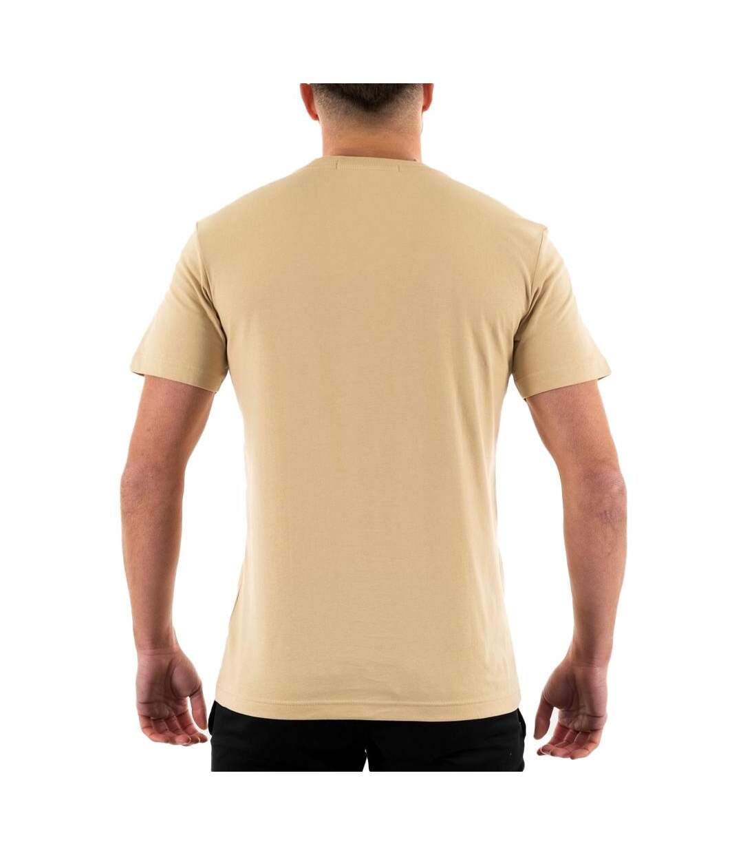 T-shirt Beige Homme Calvin Klein Jeans  Embro Badge - XS