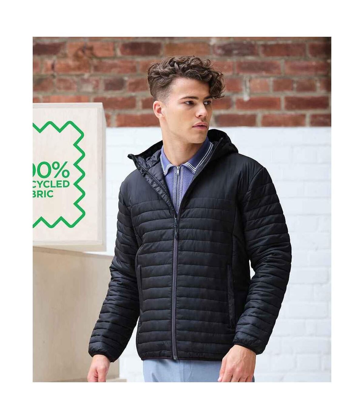 Regatta Mens Honestly Made Recycled Thermal Padded Jacket (Black)