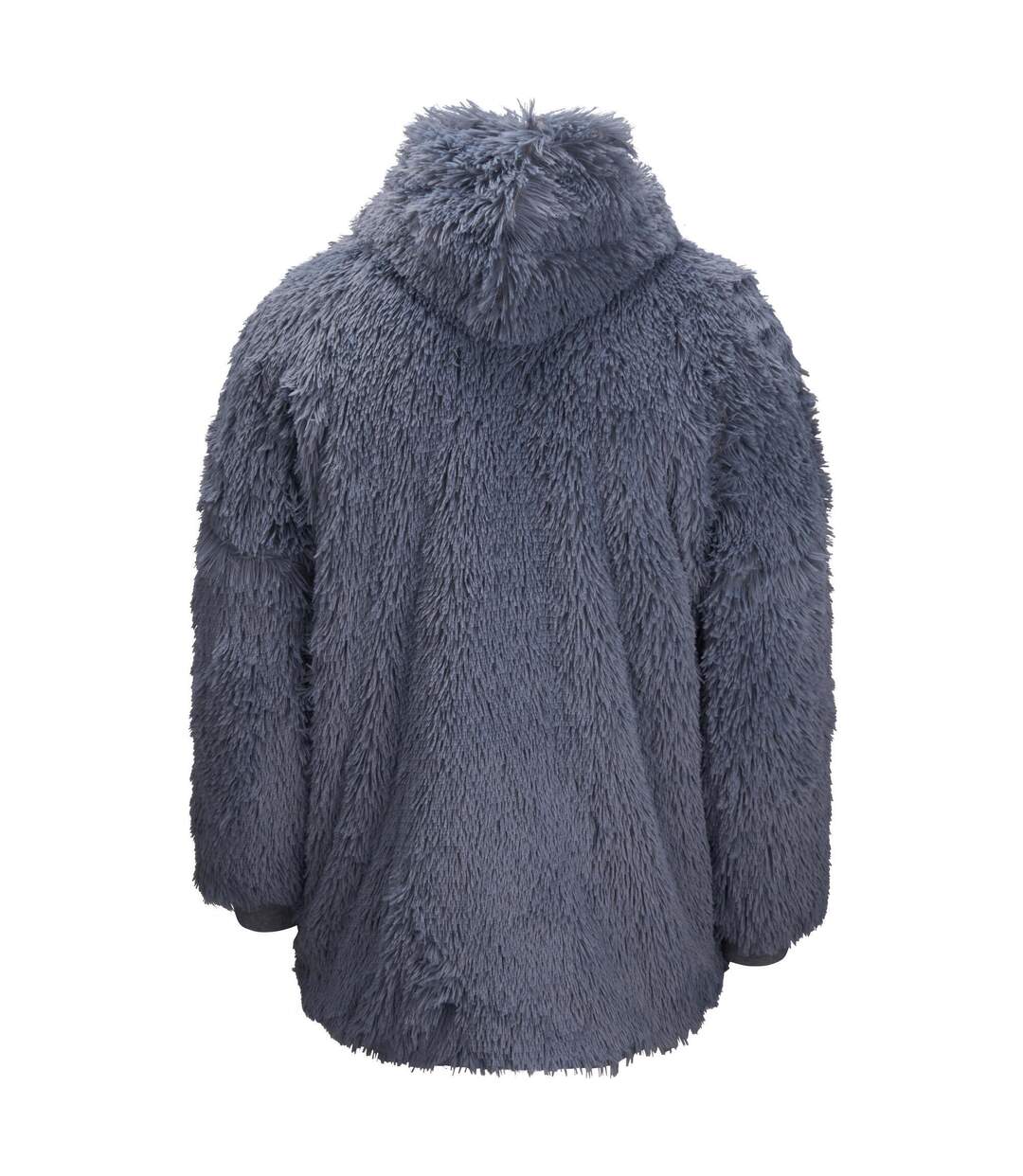Ribbon Unisex Adult Sherpa Reversible Oversized Hoodie (Gray) - UTRW8224-3