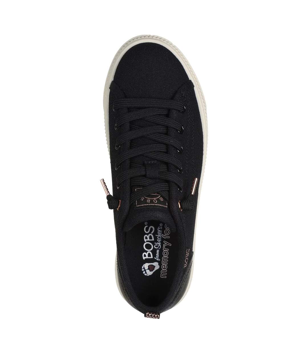 Womens/ladies bobs copa trainers black Skechers-3