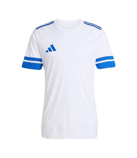 T-shirt Squadra Homme Blanc Bleu Adidas