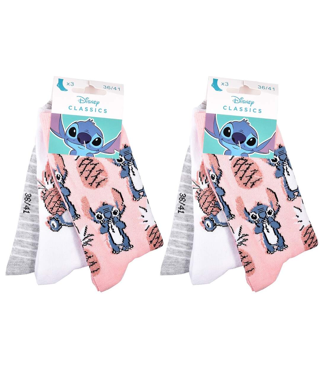 Chaussettes Pack Femme LILO ET STITCH Pack de 6 Paires 0643-3