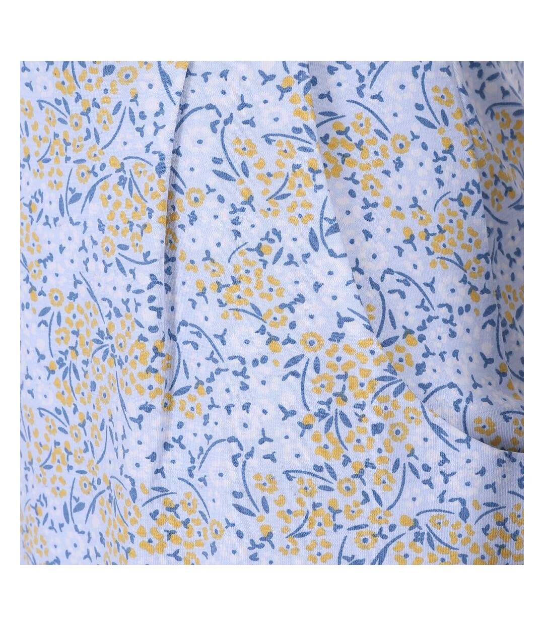 Robe Motif/style Primevère Femme Bleu Jaune Lazy Jacks-4
