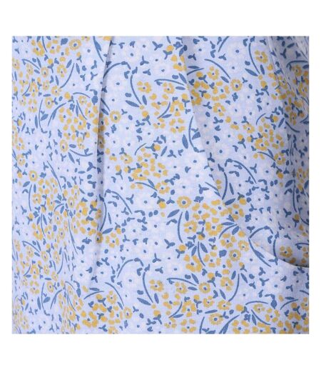 Robe Motif/style Primevère Femme Bleu Jaune Lazy Jacks