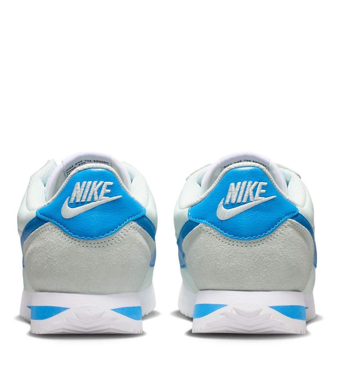 Womens/ladies Cortez Suede Trainers Barley Green Nike-3