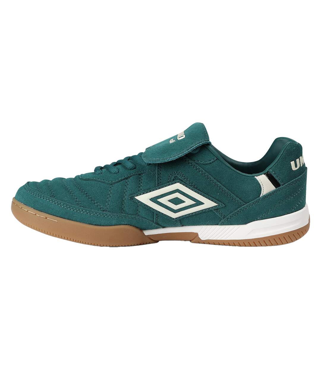 Mens Speciali Tr Flap Top Suede Trainers Forest Green Antique White Black Umbro-2