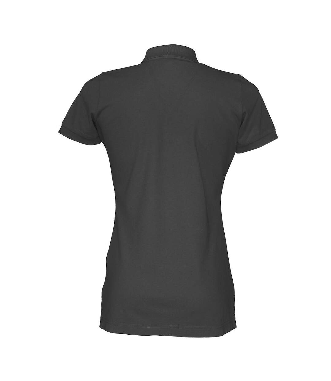 Womens/ladies Pique Lady T-shirt Black Cottover-2