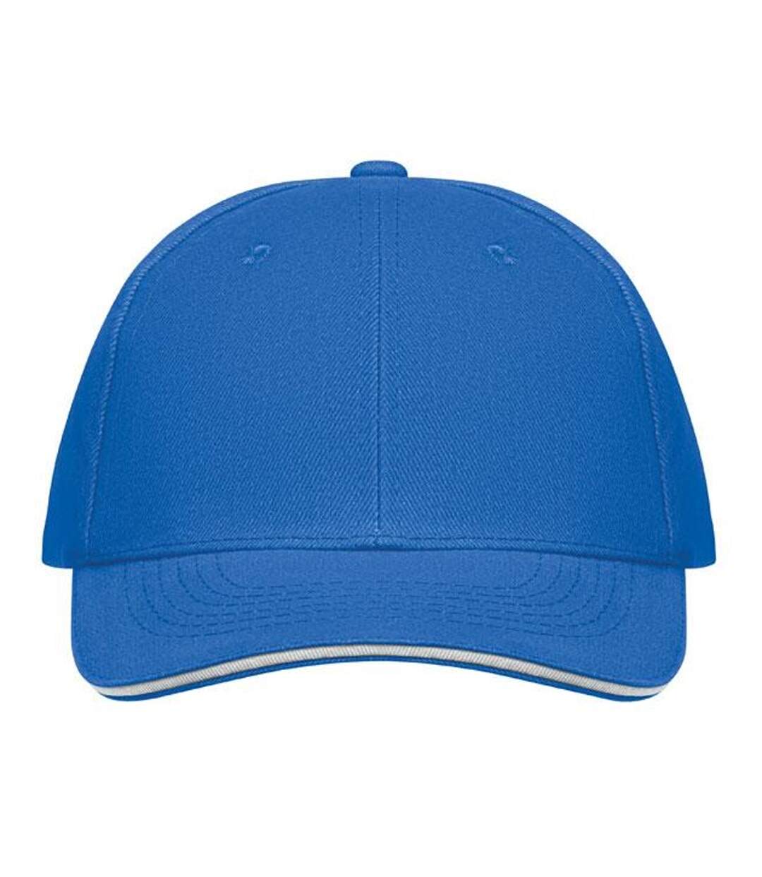Buffalo 6 Panel Baseball Cap White Blue MidOcean-1
