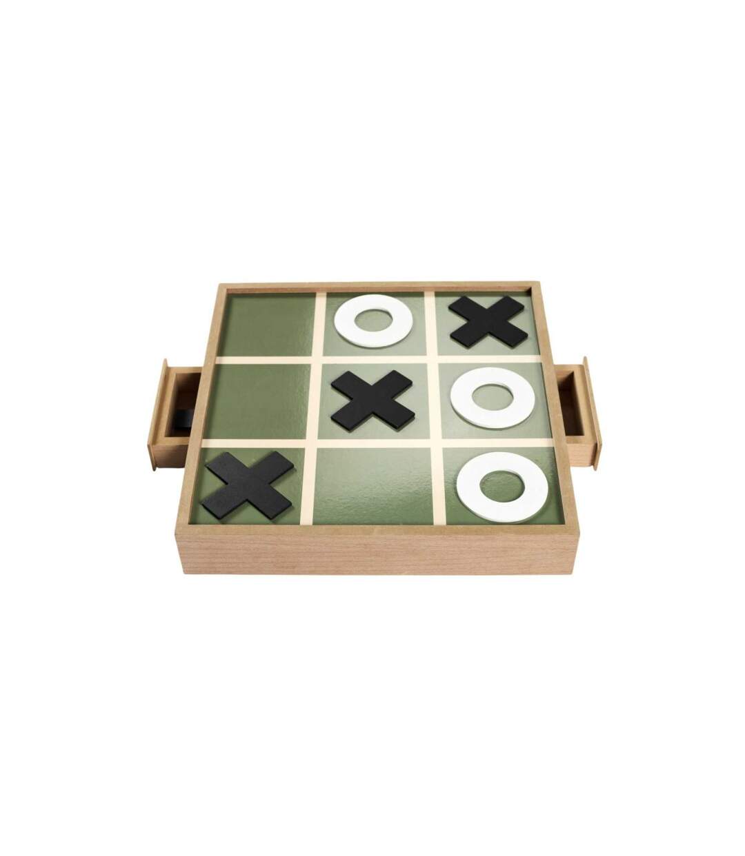Jeu Morpion Tic Tac Toe 30cm Naturel-3
