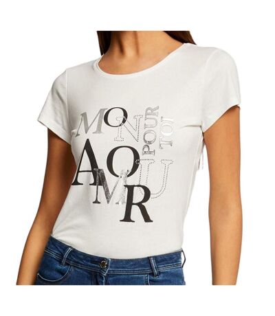 T-shirt Blanc Femme Morgan Damour - M