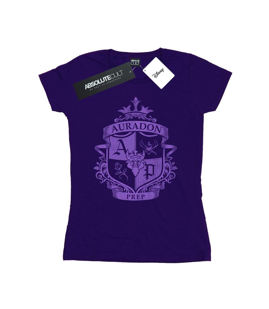 Disney - T-shirt THE DESCENDANTS AURADON PREP CREST - Femme (Violet) - UTBI17687-1