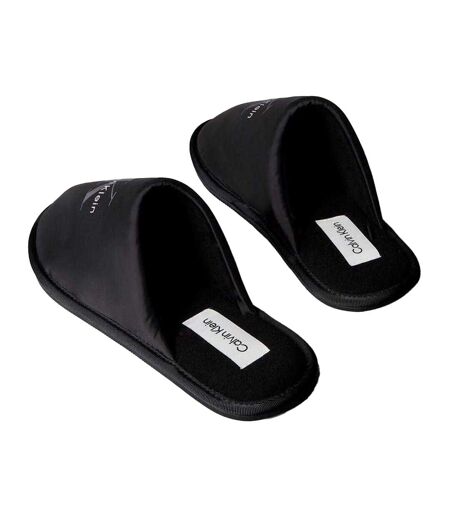 Mules Motif/style Texte Du Symbole Homme Bleu Sombre Calvin Klein