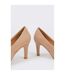 Good For The Sole Womens/Ladies Emily Gloss Wide Court Shoes (Beige) - UTDP1640