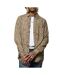 Chemise marron à motifs homme kaporal kebu-1