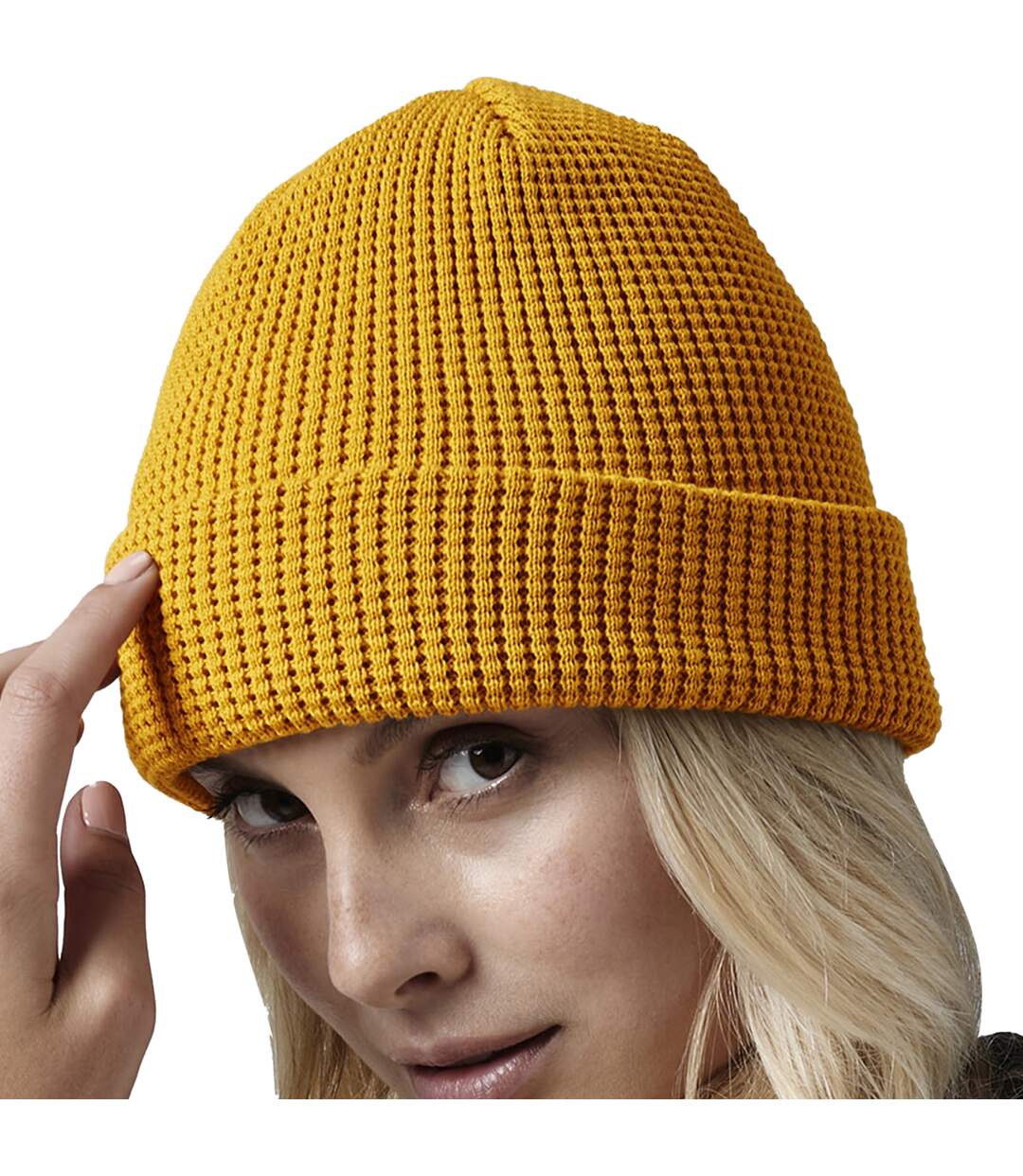 Bonnet adulte jaune foncé Beechfield