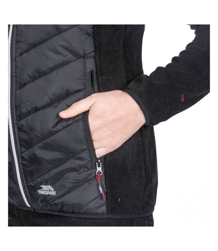 Trespass Womens/Ladies Boardwalk Padded Hooded Fleece Jacket (Black)