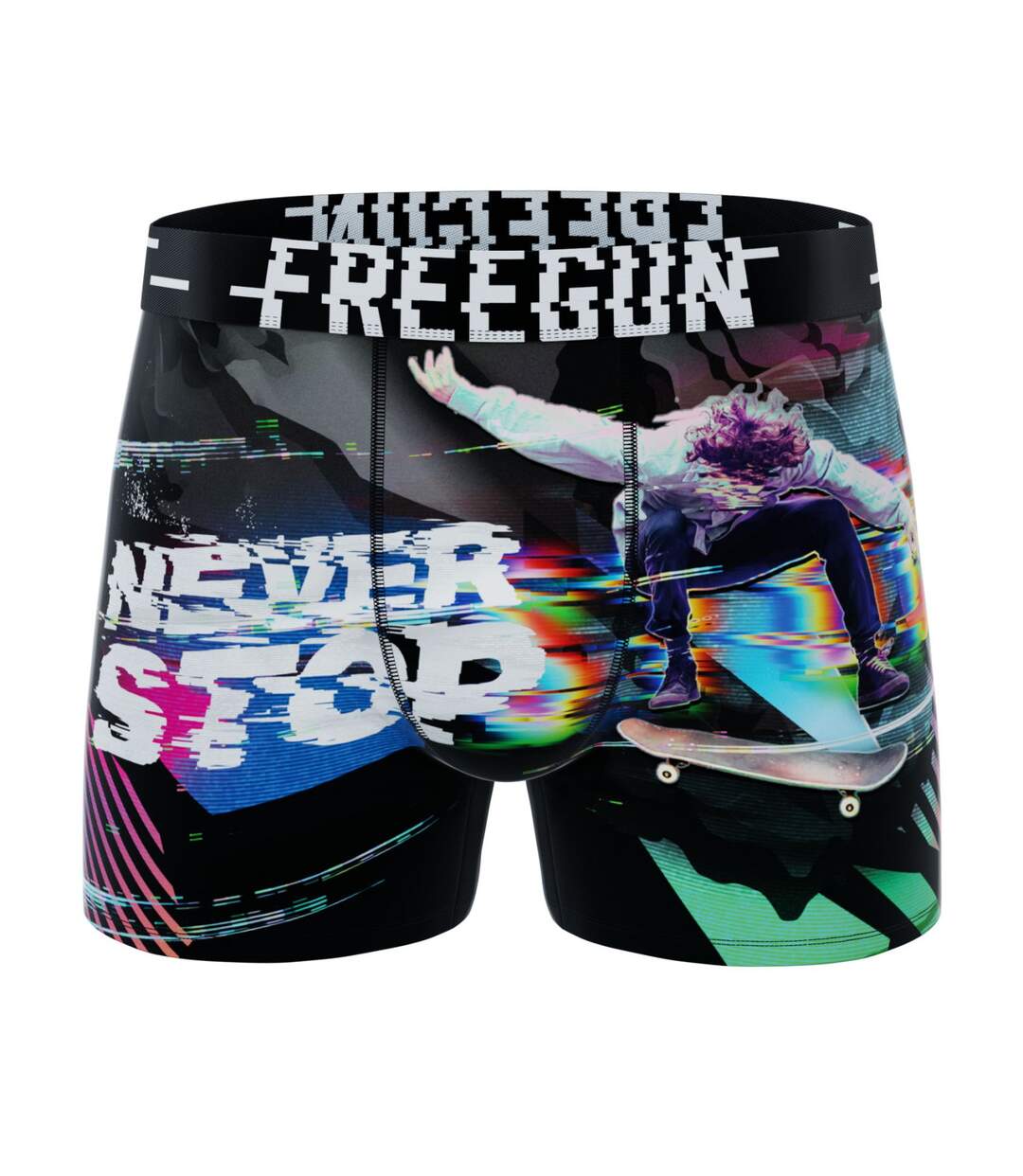 Lot de 5 boxers homme Tech Glitchy Freegun-3