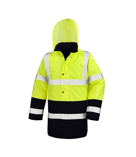 Manteau homme jaune fluo / noir SAFE-GUARD by Result