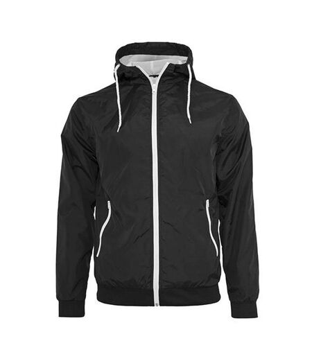 Veste Windrunner Homme Noir Blanc Build Your Brand