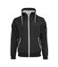 Veste Windrunner Homme Noir Blanc Build Your Brand-1