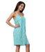 Robe d'été féminine à  bretelles vertes - Style décontracté et ample pour un look chic et confortable-3