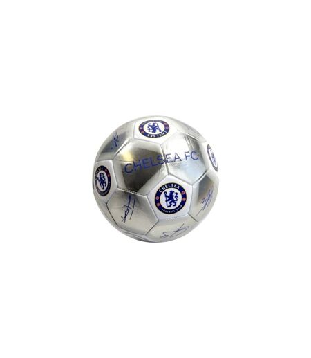 Chelsea FC - Ballon de foot SPECIAL EDITION (Argenté / Bleu roi / Blanc) (Taille 5) - UTBS3228