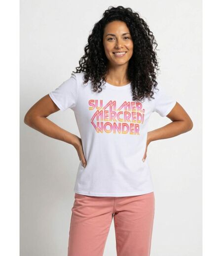 T-shirt à message manches courtes