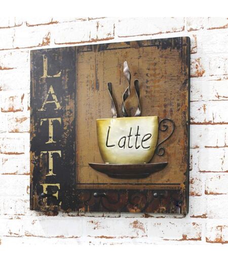 Patère Murale 3 Crochets Latte 40cm Naturel