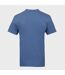 T-shirt homme uni col rond regular en coton avec logo brodé 618290 Umbro-2