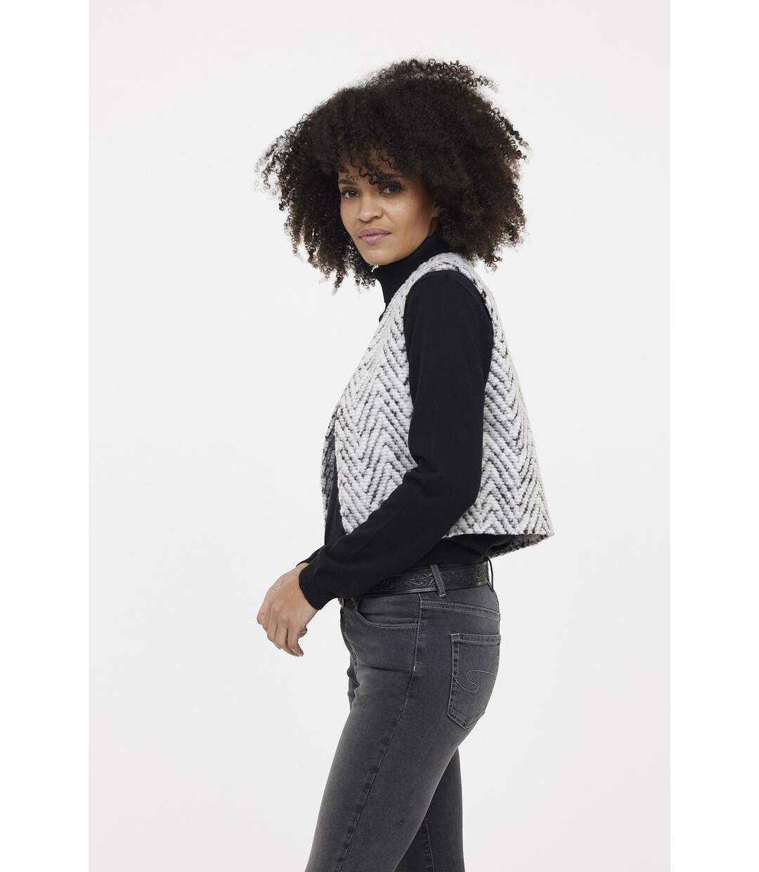 Gilet FUMIRA Ivory-3