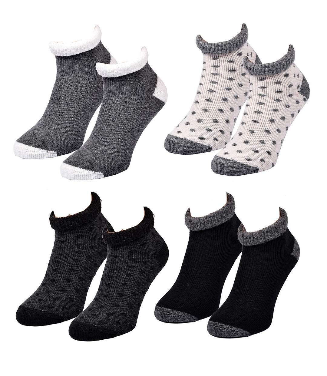 Chaussettes Femme WINTER SOCKS Pack de 4 Paires 0532 LAINE REVERS-2