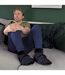 Mens Soft Plush Lined Memory Foam Slipper Booties-3