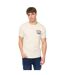 T-shirt Motocross Homme Blanc Cassé Crosshatch-2