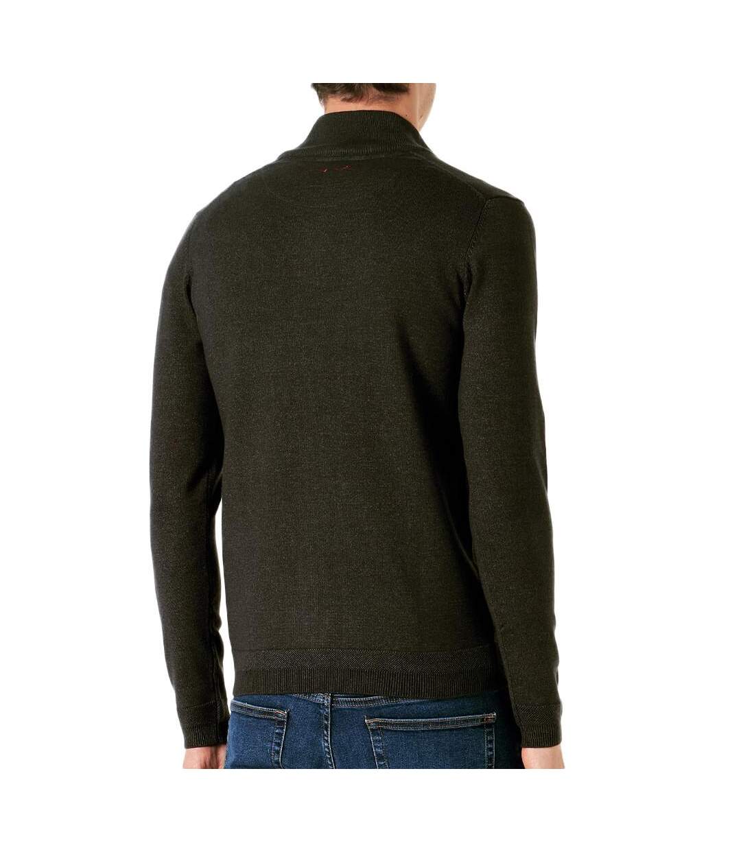 Pull 1/4 zip kaki homme teddy smith marty 2 - xxl-2
