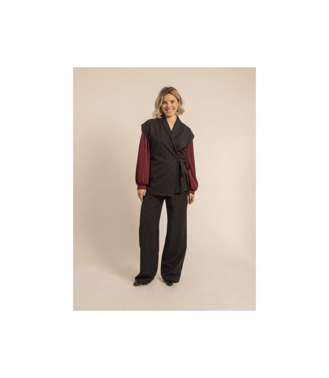 Veste sans manches rayures UVINNY - Dona X Lisa-4