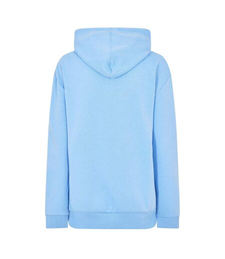 Womens/ladies Scarlett Lettering Regular Hoodie Vista Blue Ecko