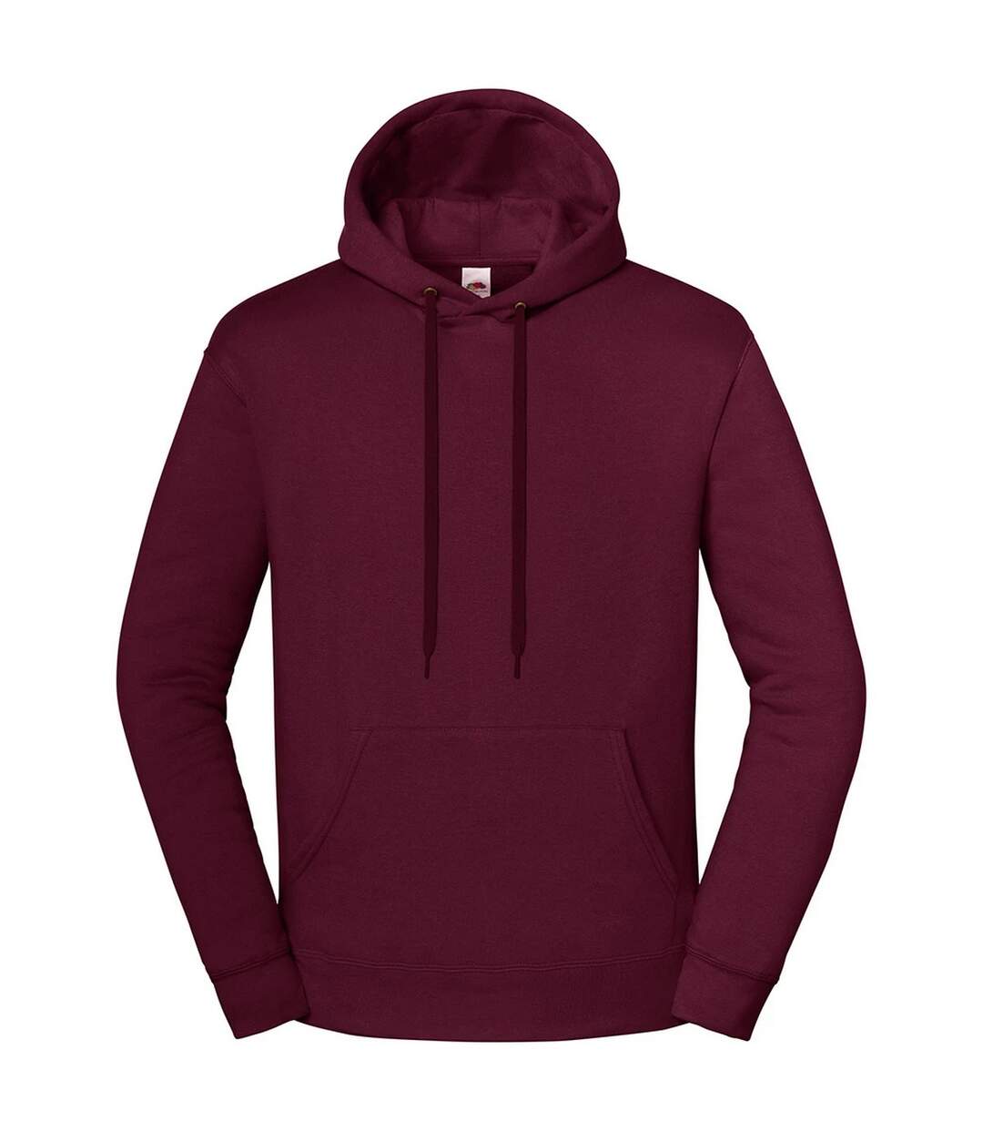 Unisex Adult Iconic Premium Hooded Sweatshirt Burgundy Fruit Of The Loom-1