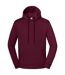 Unisex Adult Iconic Premium Hooded Sweatshirt Burgundy Fruit Of The Loom-1