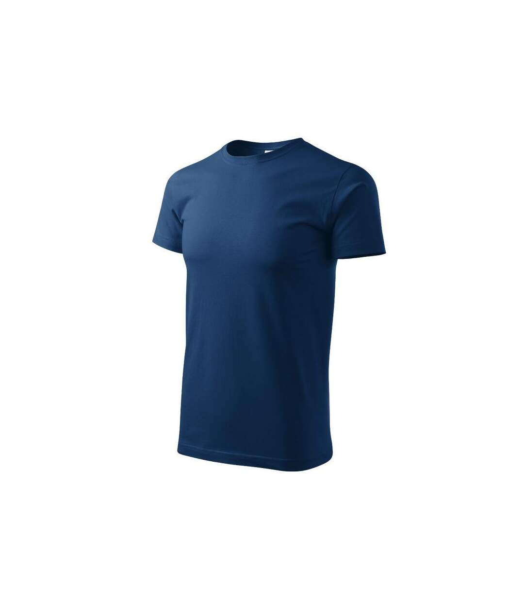 Mens Heavy New T-shirt Navy Malfini-1