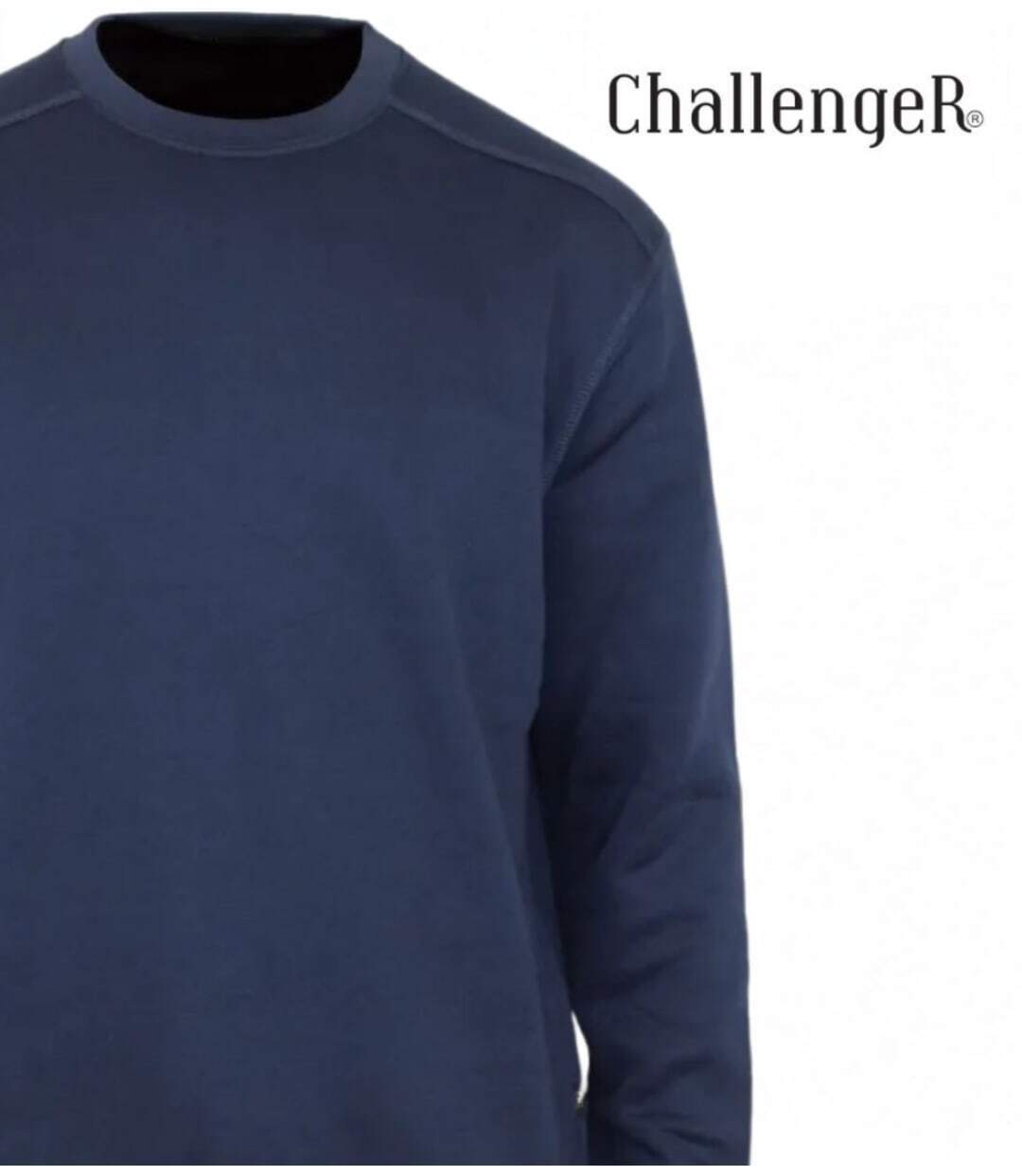 CHALLENGER E213 — Sweat col rond bleu marine : confort durable au quotidien-4