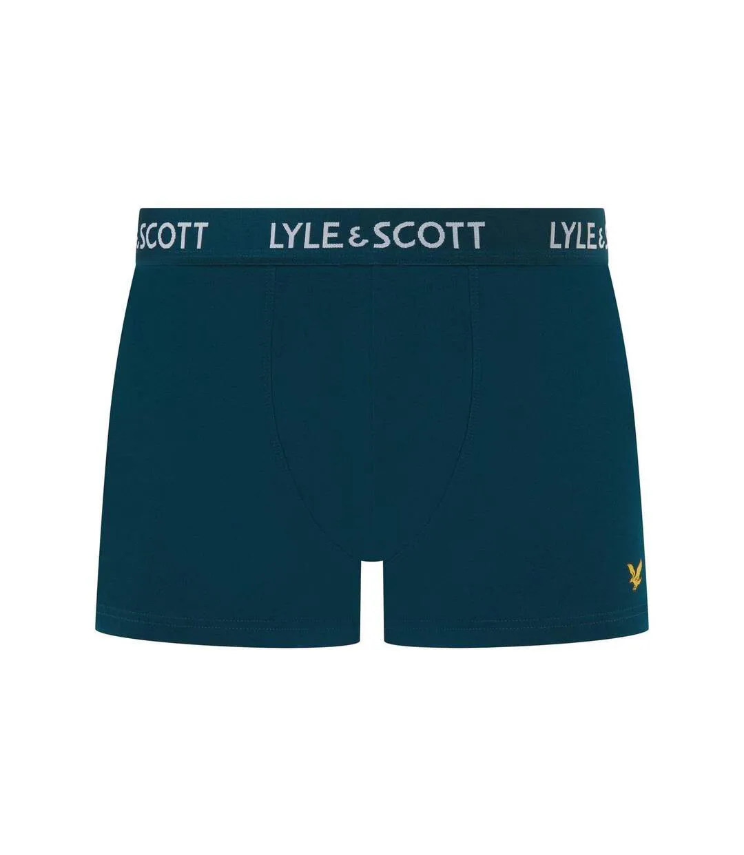 Pack Of 3  Mens Barclay Boxer Shorts  Black Green Light Blue Lyle & Scott-3