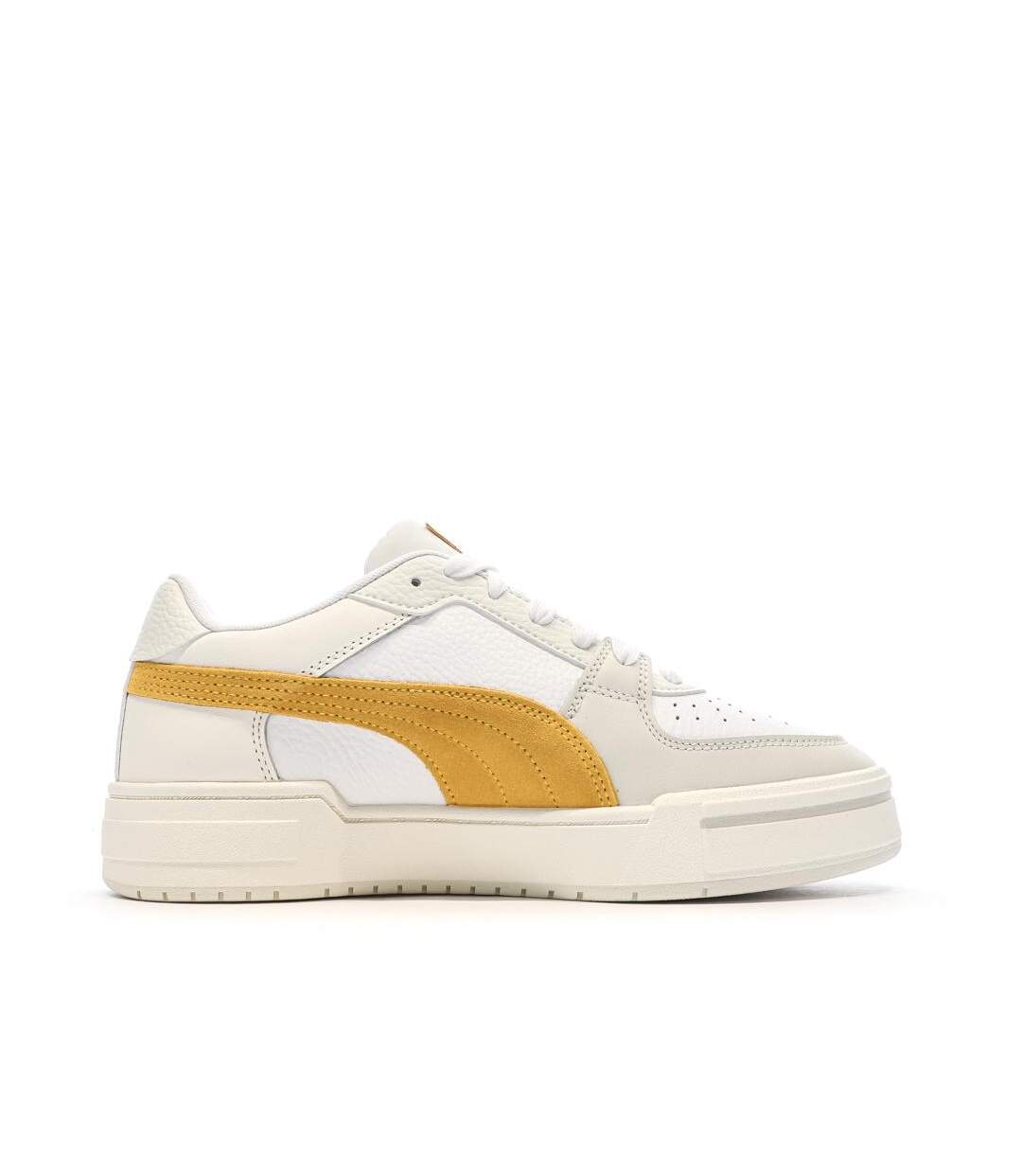 Baskets blanches/jaunes homme puma pro classic 387327-2