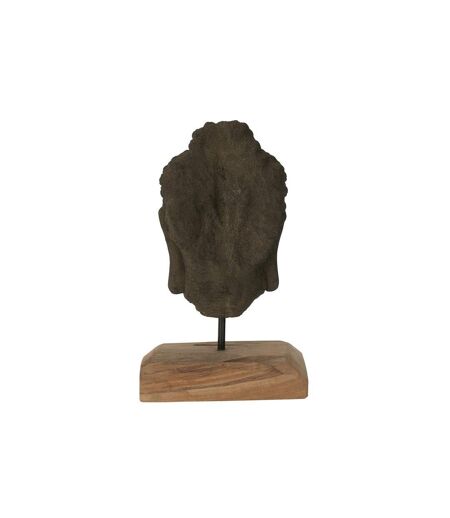 Statuette Déco en Ciment Tête 44cm Noir