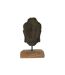 Statuette Déco en Ciment Tête 44cm Noir-2