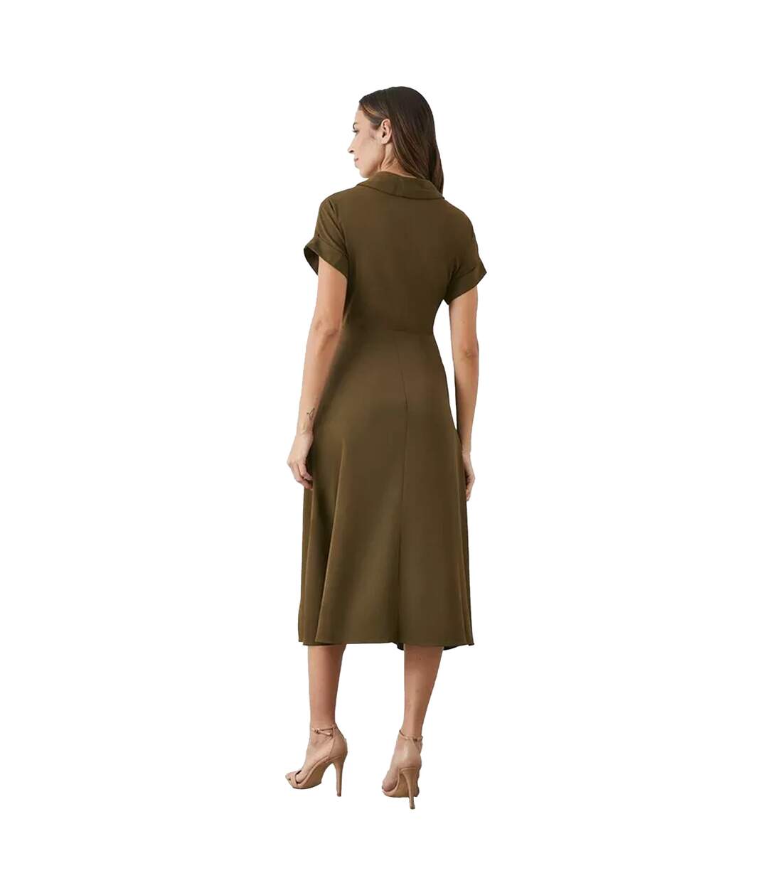 Robe mi-longue femme kaki Principles-2