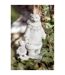 Statuette Déco Ours Polaire Main 25cm Blanc-2
