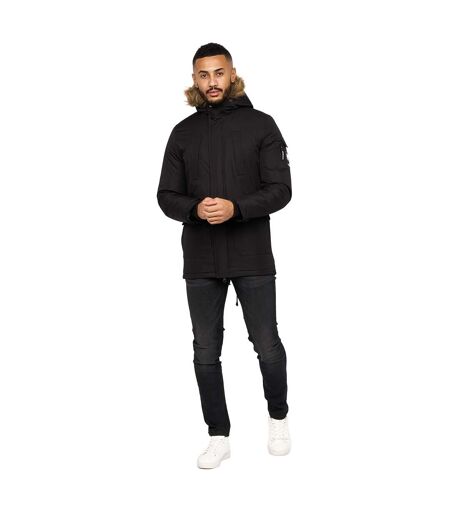 Mens Parkmoore Parka Black Crosshatch